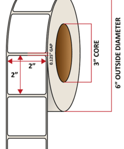 Premium Inkjet Matte Paper Labels - 2.0'' x 2.0''