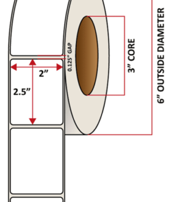 Premium Inkjet Matte Paper Labels - 2.0'' x 2.5''