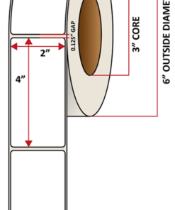 Premium Inkjet Matte Paper Labels - 2.0'' x 4.0''