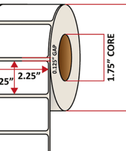 Premium Inkjet Matte Paper Labels - 2.25'' x 1.25''