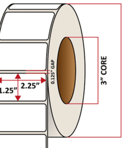 Premium Inkjet Matte Paper Labels - 2.25'' x 1.25''