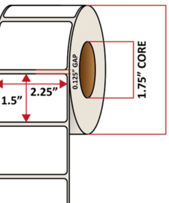 Premium Inkjet Matte Paper Labels - 2.25'' x 1.5''