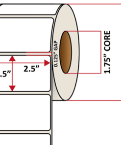 Premium Inkjet Matte Paper Labels - 2.5'' x 1.5''