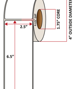 Premium Inkjet Matte Paper Labels - 2.5'' x 6.5''