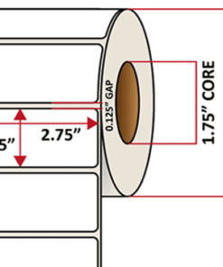 Premium Inkjet Matte Paper Labels - 2.75'' x 1.25''