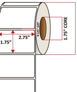 Premium Inkjet Matte Paper Labels - 2.75'' x 1.75''