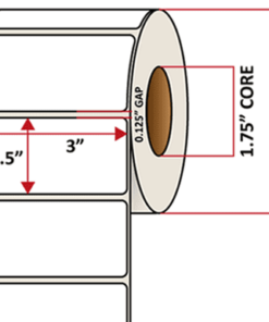 Premium Inkjet Matte Paper Labels - 3.0'' x 1.5''