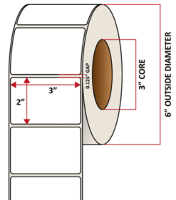 Premium Inkjet Matte Paper Labels - 3.0'' x 2.0''