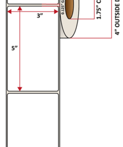 Premium Inkjet Matte Paper Labels - 3.0'' x 5.0''