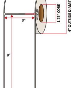 Premium Inkjet Matte Paper Labels - 3.0'' x 8.0''