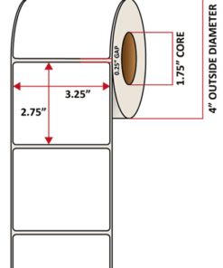 Premium Inkjet Matte Paper Labels - 3.25'' x 2.75''