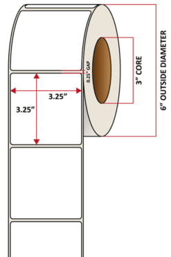 Premium Inkjet Matte Paper Labels - 3.25'' x 3.25''