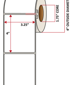 Premium Inkjet Matte Paper Labels - 3.25'' x 4.0''