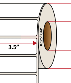 Premium Inkjet Matte Paper Labels - 3.5'' x 1.0''