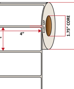 Premium Inkjet Matte Paper Labels - 4.0'' x 2.0''