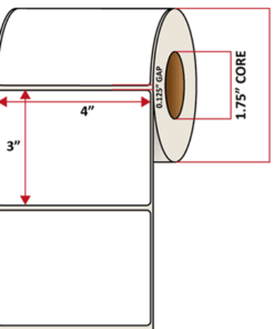 Premium Inkjet Matte Paper Labels - 4.0'' x 3.0''