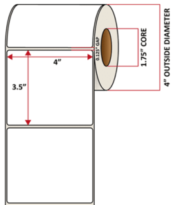 Premium Inkjet Matte Paper Labels - 4.0'' x 3.5''