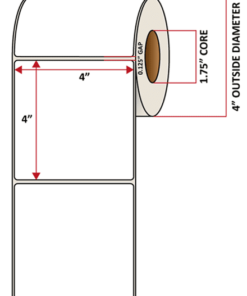 Premium Inkjet Matte Paper Labels - 4.0'' x 4.0''