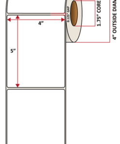 Premium Inkjet Matte Paper Labels - 4.0'' x 5.0''