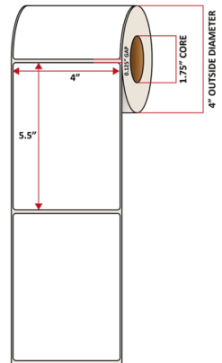 Premium Inkjet Matte Paper Labels - 4.0'' x 5.5''