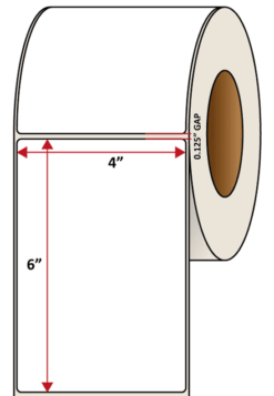 Premium Inkjet Gloss Poly Labels - 4.0'' x 6.0''