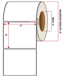 Premium Inkjet Gloss Paper Labels - 5.0'' x 4.0''