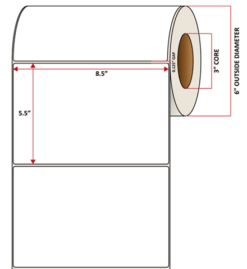 Premium Inkjet Matte Paper Labels - 8.5'' x 5.5''