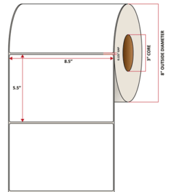 Premium Inkjet Matte Paper Labels - 8.5'' x 5.5''