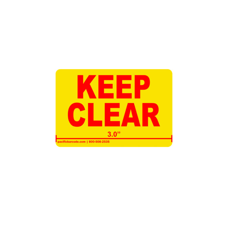 Flue Space - Keep Clear Labels - 3.0