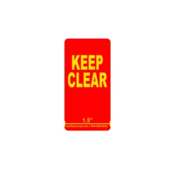 Flue Space Keep Clear Labels