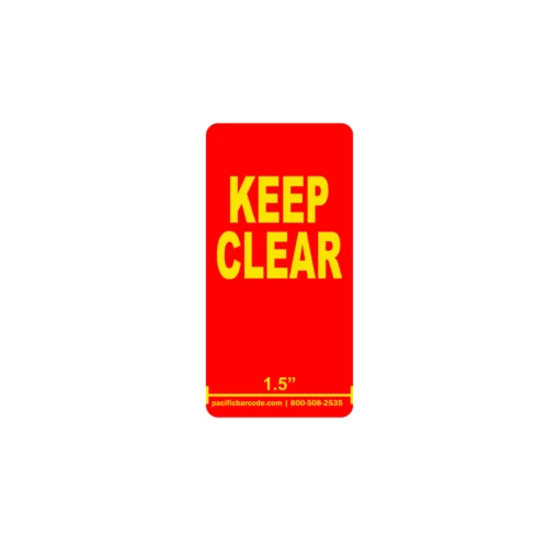 Flue Space Keep Clear Labels