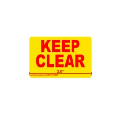 Flue Space Keep Clear Labels