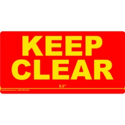 Flue Space Keep Clear Labels