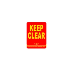 Flue Space Keep Clear Labels