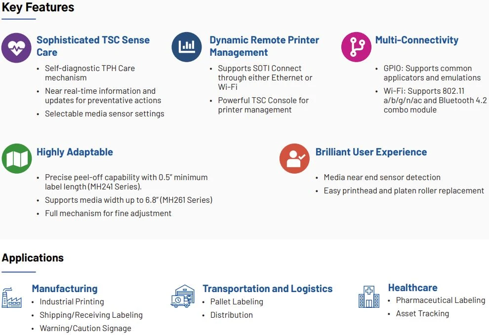 tsc mh241 key features