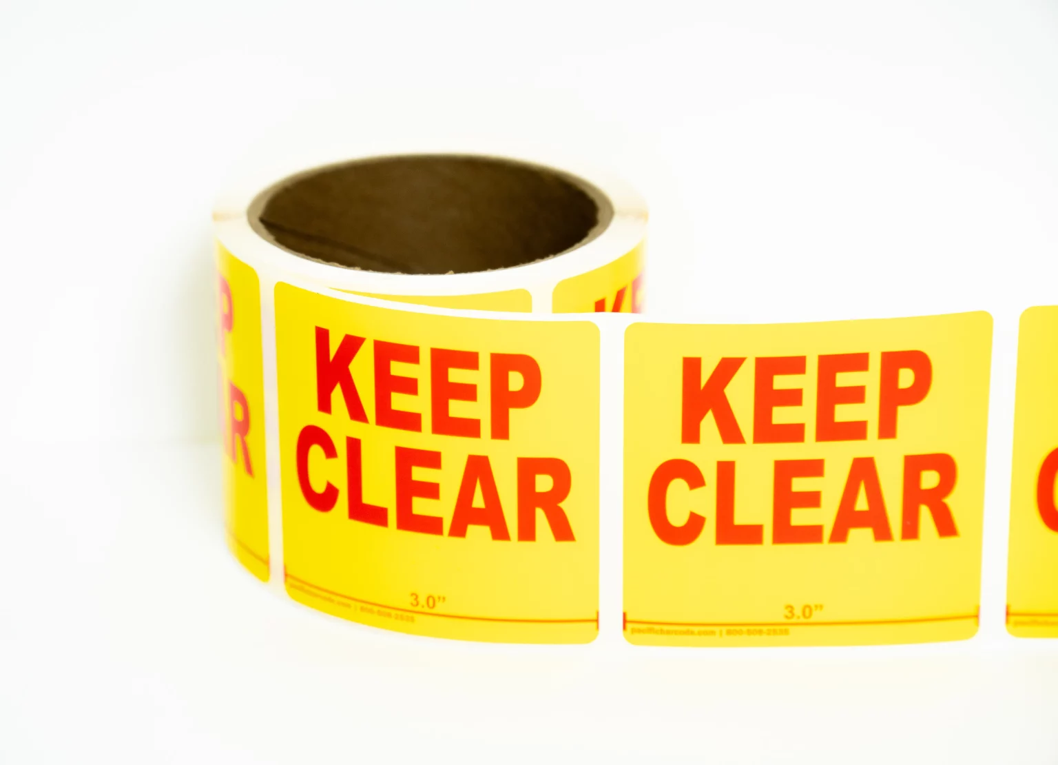 roll of keep clear labels 03