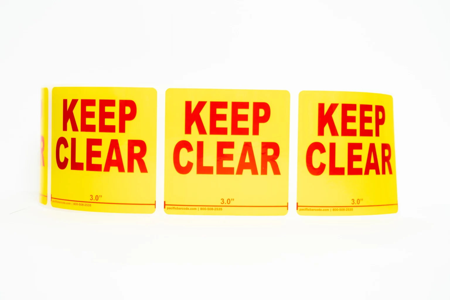 roll of keep clear labels 02