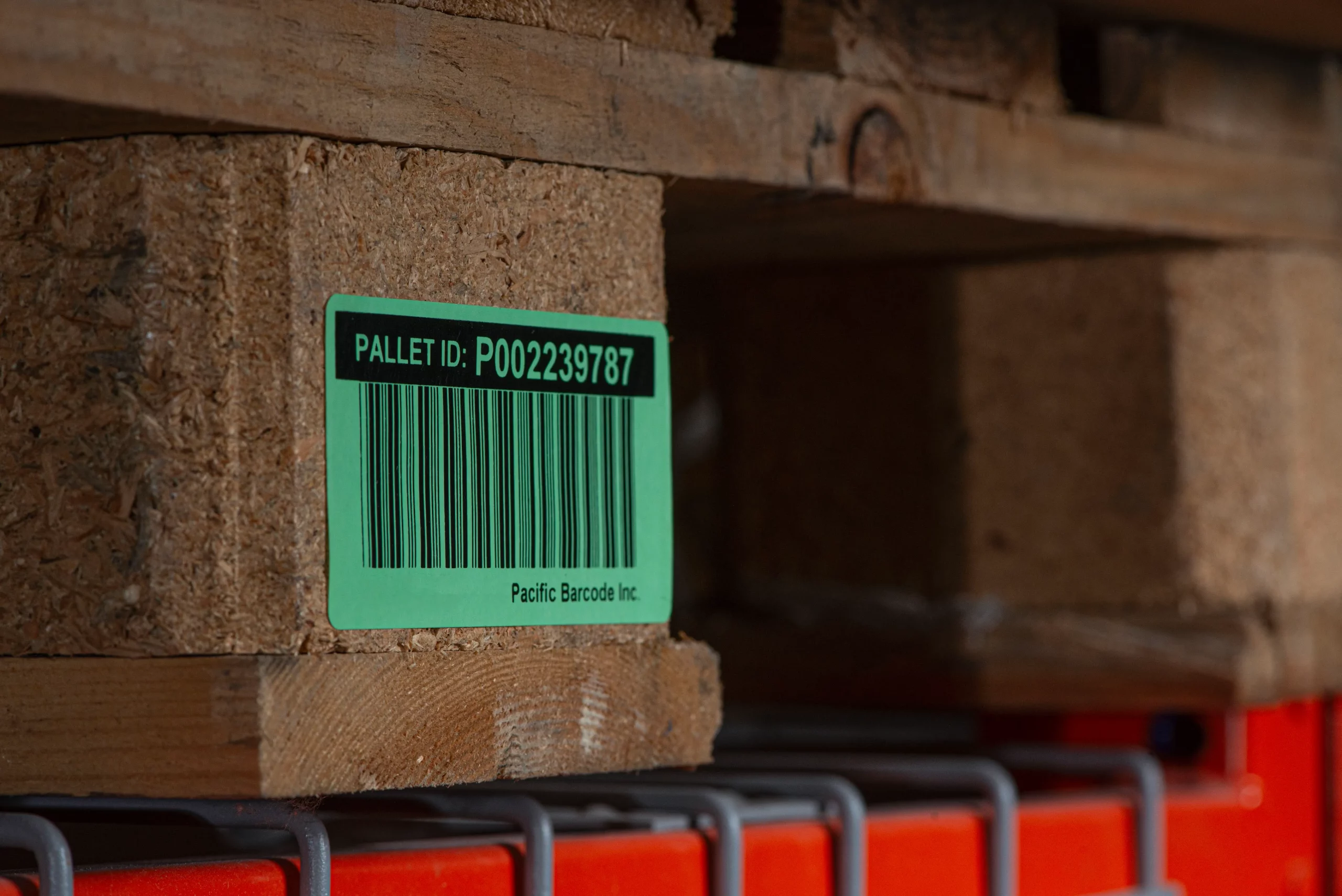 lpn label on a pallet