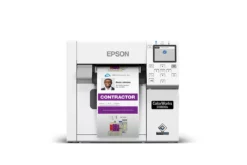 photograph of the epson cw-d3800 color inkjet label printer