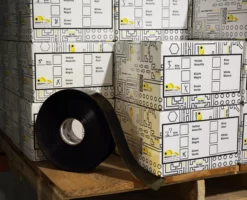 Mighty Line 6" BLACK Solid Color Tape - 100' Roll