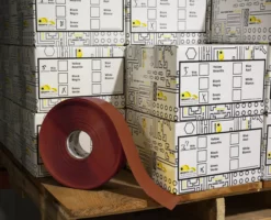Mighty Line 6" BROWN Solid Color Tape - 100' Roll