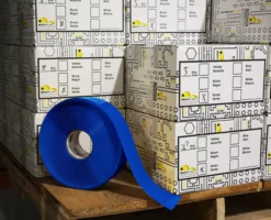Mighty Line 6" BLUE Solid Color Tape - 100' Roll