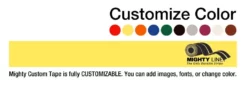 Custom Repeating Message Floor Tape - Set of 2 Rolls - 100' long - 2" wide