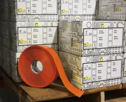 Mighty Line 1" Orange Solid Color Tape - 50' Roll