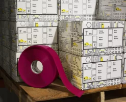 Mighty Line 4" PURPLE Solid Color Tape - 100' Roll