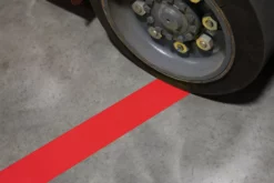 Mighty Line 1" Red Solid Color Tape - 50' Roll