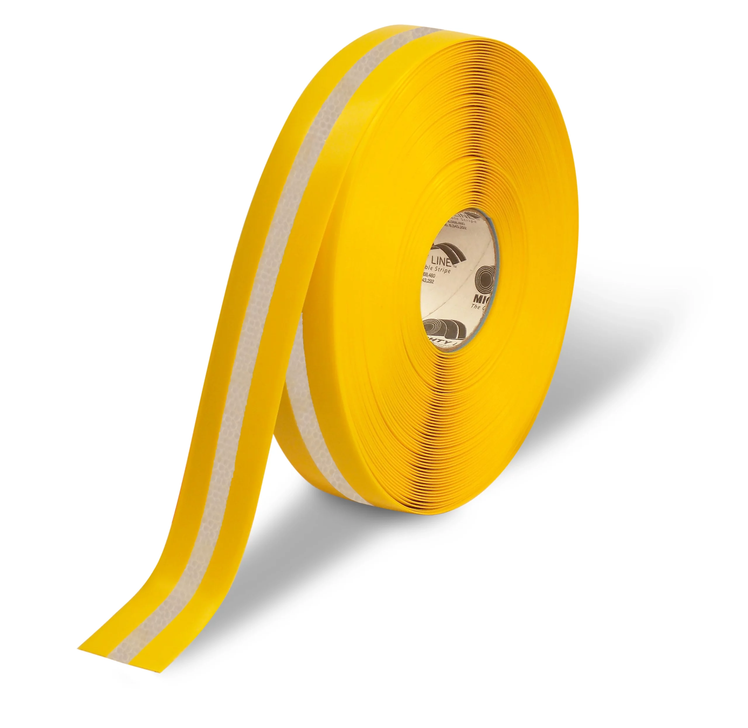 Mighty Line 2" Yellow with Reflective Center Line - 75'L