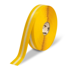 Mighty Line 2" Yellow MightyGlow with Luminescent Center Line - 100' Roll