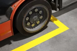 Mighty Line 1" Yellow Solid Color Tape - 50' Roll