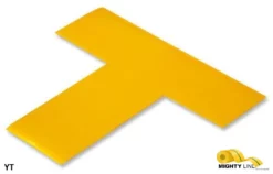 Mighty Line 2" Wide Solid YELLOW T - Pack of 100